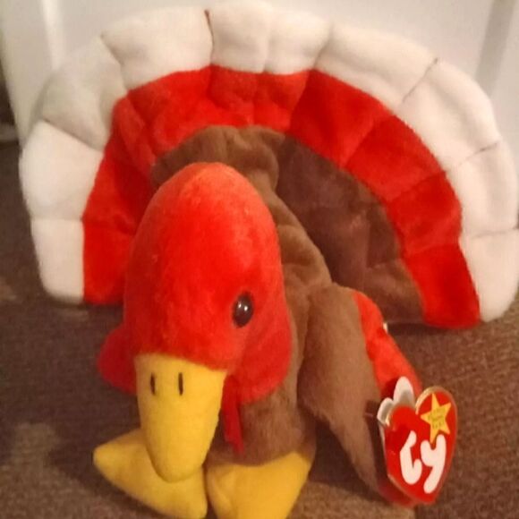 Ty Beanie Baby - GOBBLES the Turkey (5.5 Inch) NEW MINT with MINT TAGS Retired - Picture 4 of 4